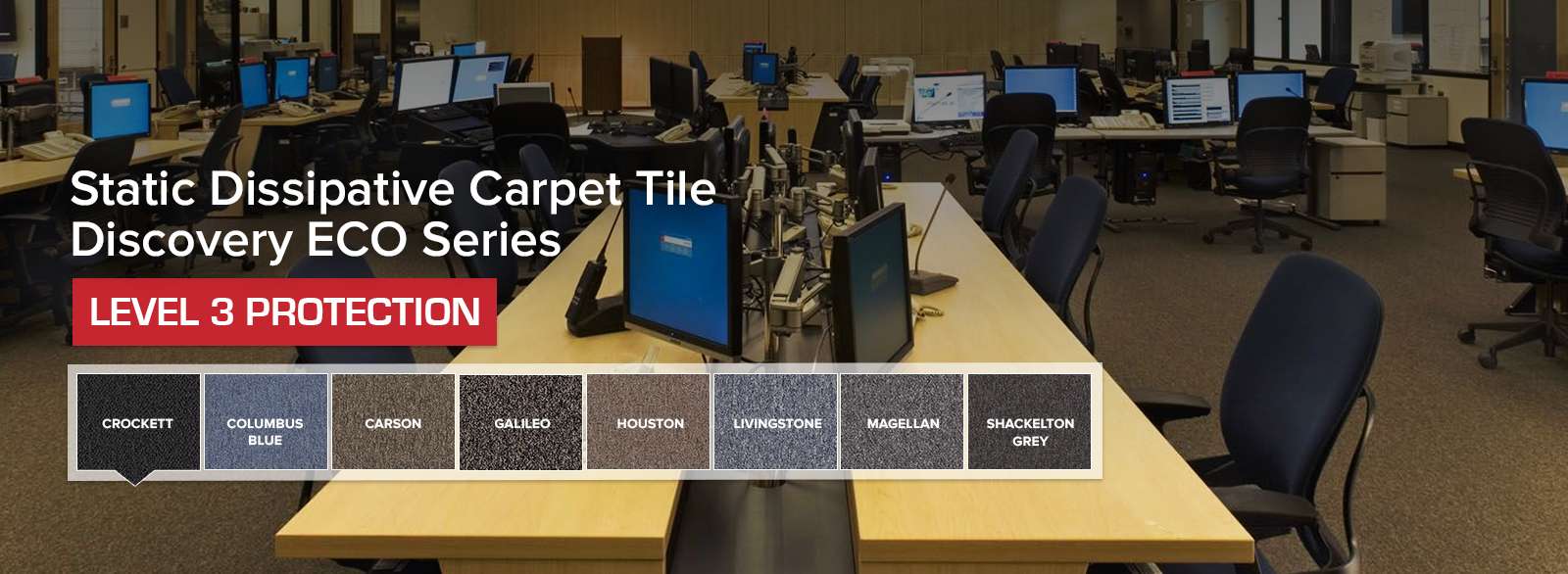 Static Dissipative Carpet Tile Discovery ECO Series